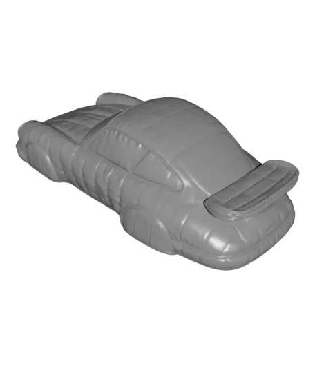 ABSTRACT QUILTED PORSCHE 911 CARRERA SCULPTURE / CAR FANS / MODERN HOMEDECOR / FABRIC STYLE DECOR — modelo 3D