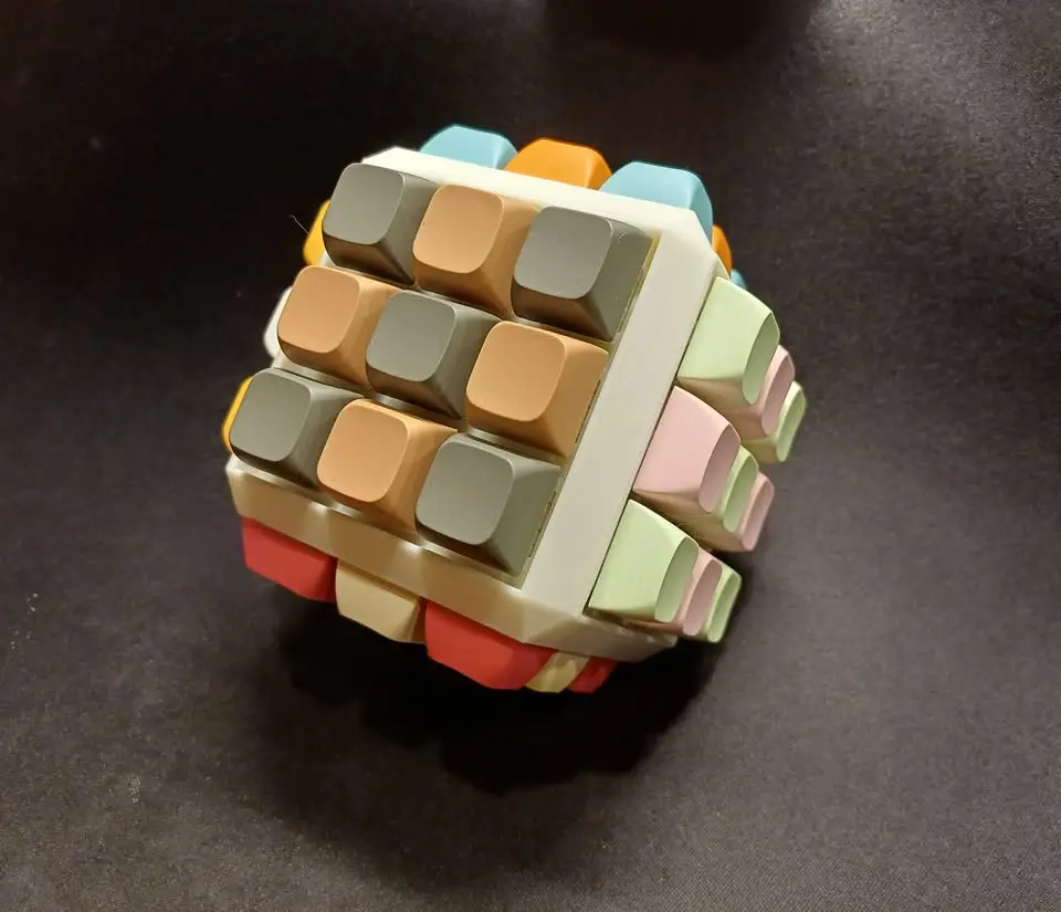 Keycap fidget cube — modelo 3D