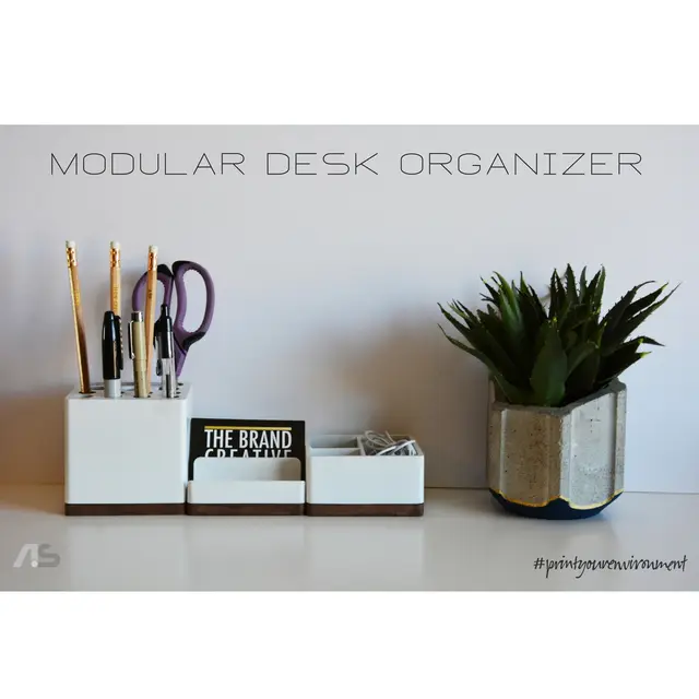 Modular Desk Organizer — modelo 3D