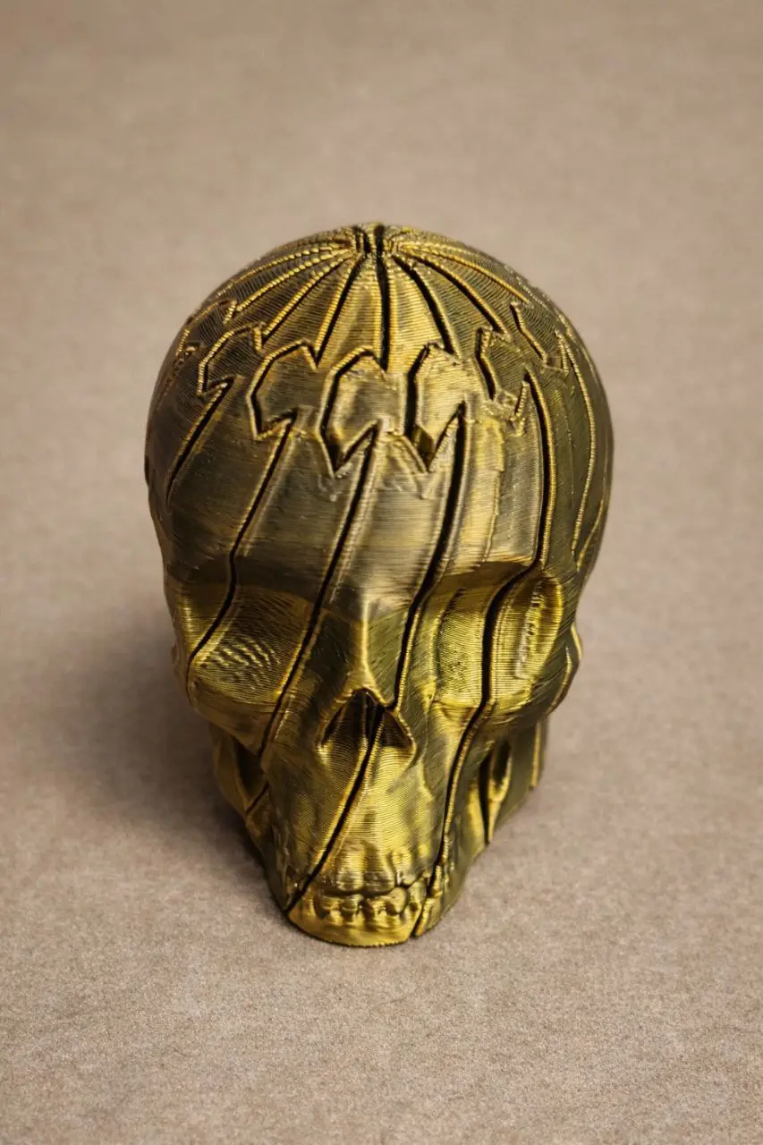 Expandable Fidget Skull – Articulated Skull Stress Toy — modelo 3D