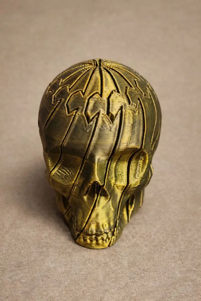 Expandable Fidget Skull – Articulated Skull Stress Toy — modelo 3D