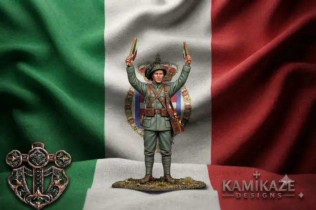 WWI Italian Signal Soldier — modelo 3D