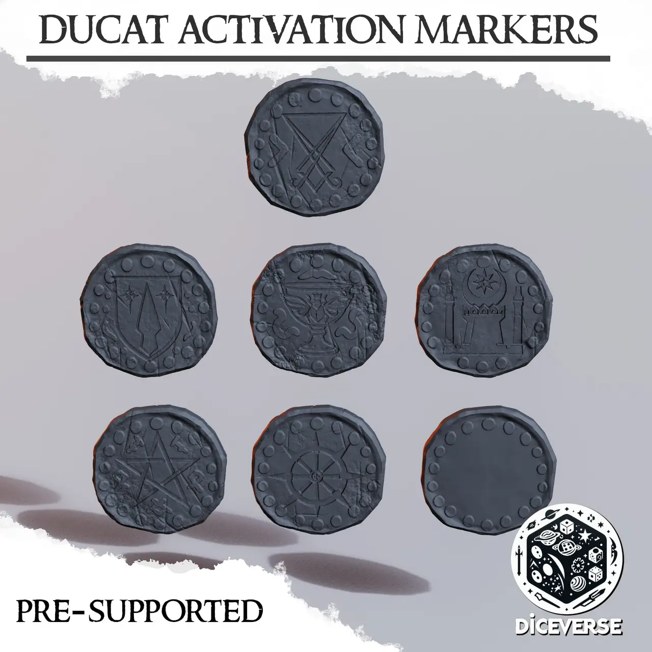 Trench Crusade Activation Marker Ducats — modelo 3D