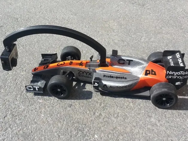 OpenRC F1 GoPro Longneck Mount — modelo 3D