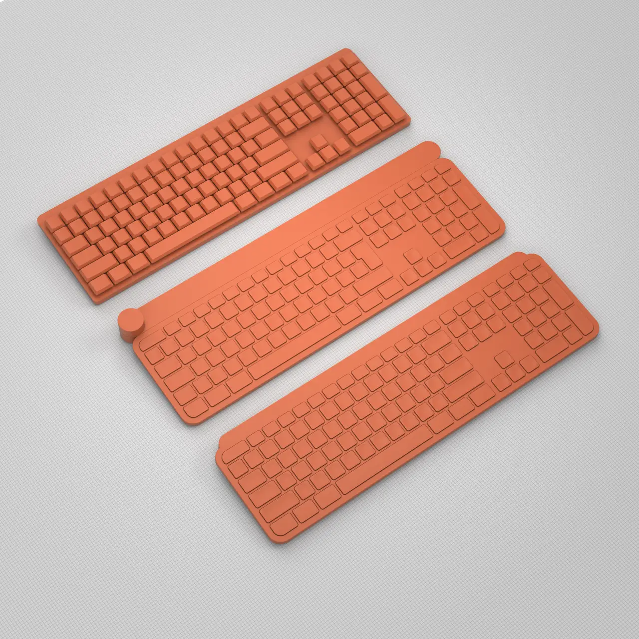 Official MX Keyboard CAD Templates — modelo 3D