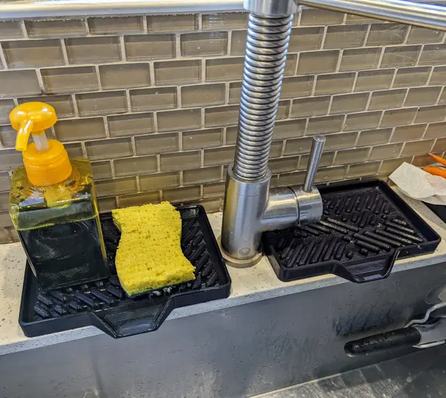 Kitchen/Bathroom Draining Soap Tray — modelo 3D