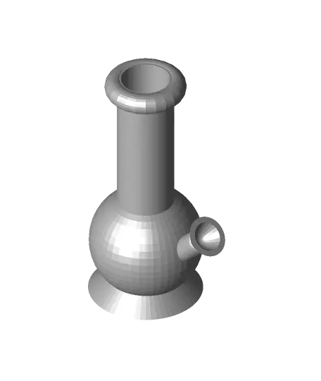 Mini Bong Vape Pen Holder Bubble Style.stl — modelo 3D