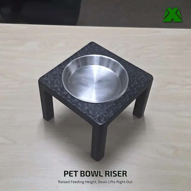 Pet Bowl Riser — modelo 3D