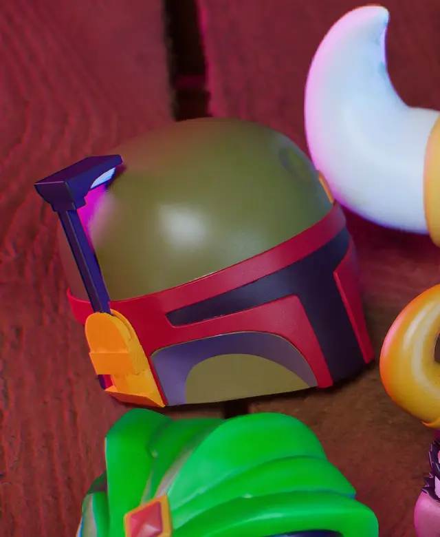 Li'l Boba Fett Head - #MASKtober - Star Wars Fanart Collectible — modelo 3D
