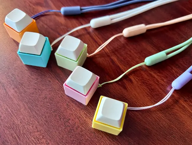 Single Key Switch Fidget Lanyard — modelo 3D
