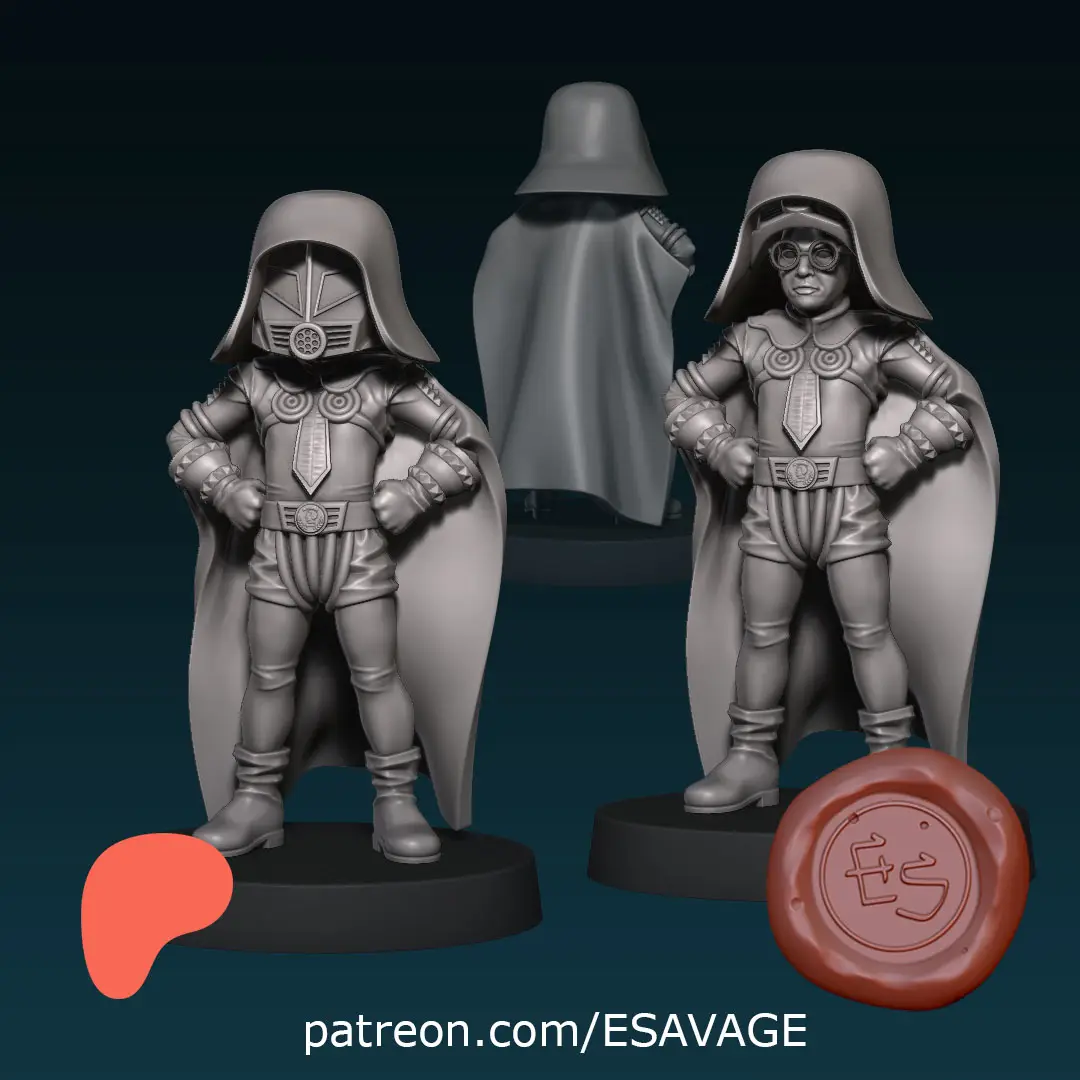 Lord Dark Helmet - Space Balls - 32mm Miniature — modelo 3D