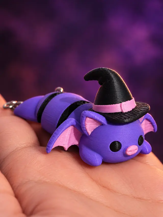 bat flexi keychain — modelo 3D