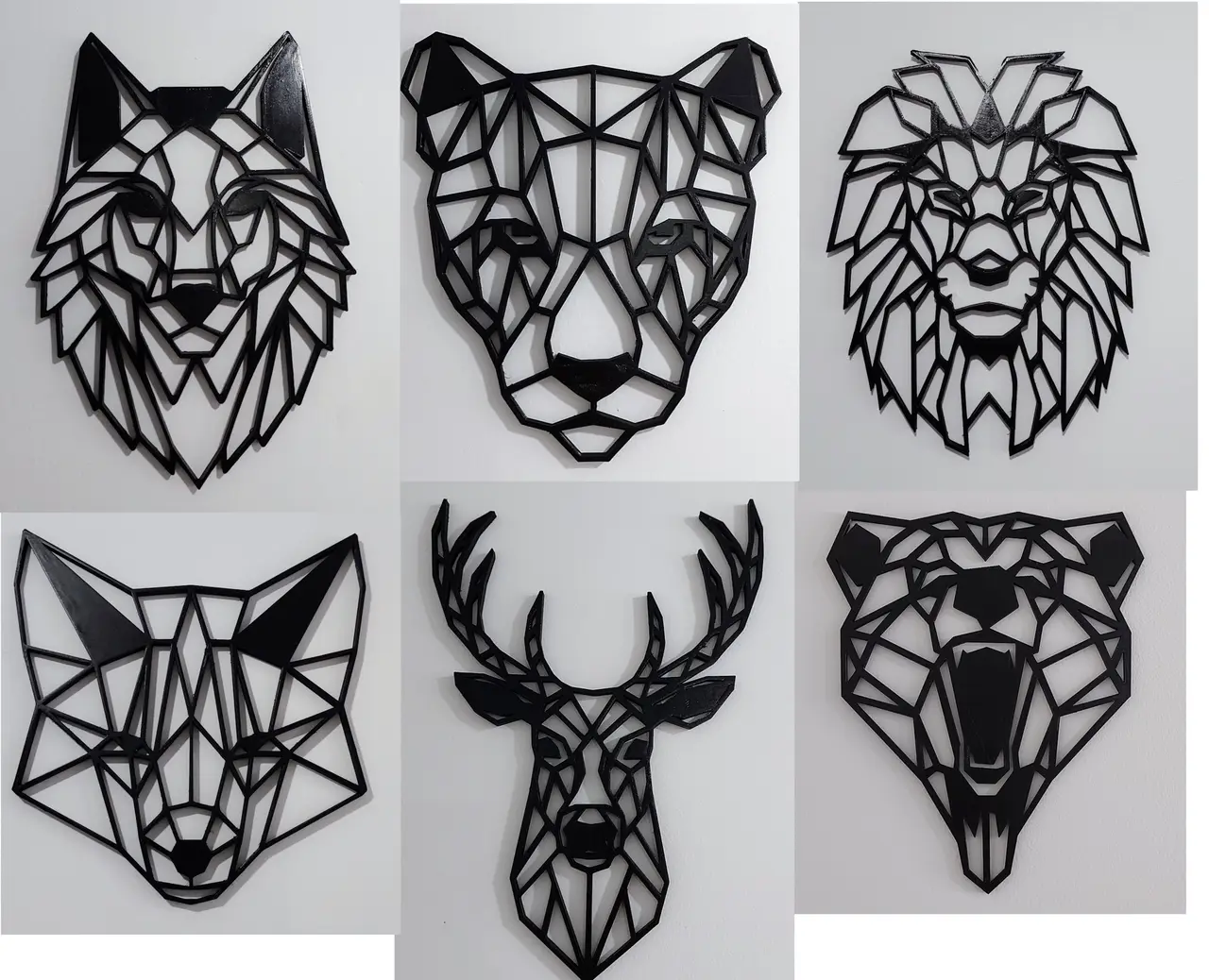 Geometric Animals Head — modelo 3D