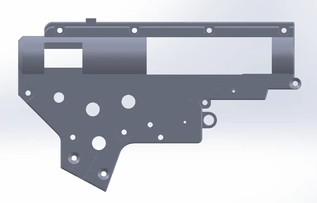 AIRSOFT GEARBOX V2 — modelo 3D