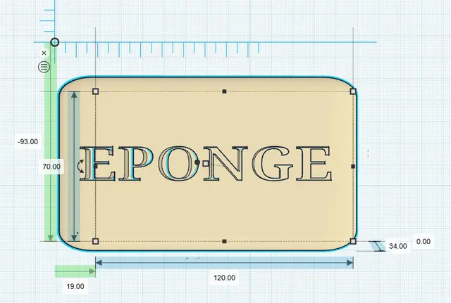 Porte éponge de cuisine — modelo 3D