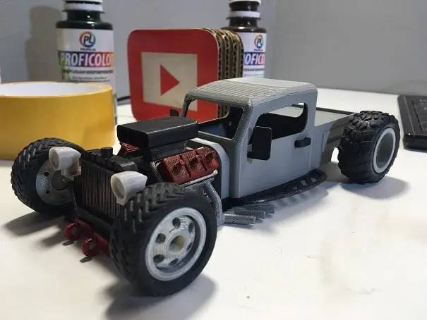 RC car 1 /24 / Hot rod / Drift car — modelo 3D