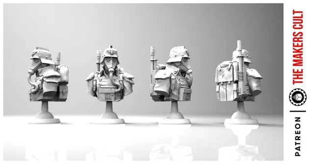 KRIEG BUST - 2000 follower reward! — modelo 3D