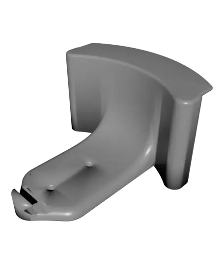 Wall-Mounted Cradle Headset Holder – Support-Free — modelo 3D