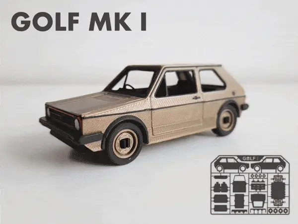 Golf MK1 - Kit Card — modelo 3D