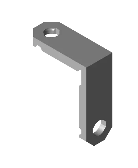 Type 2, Small Thread Holes, 1x1 Outside Bracket — modelo 3D