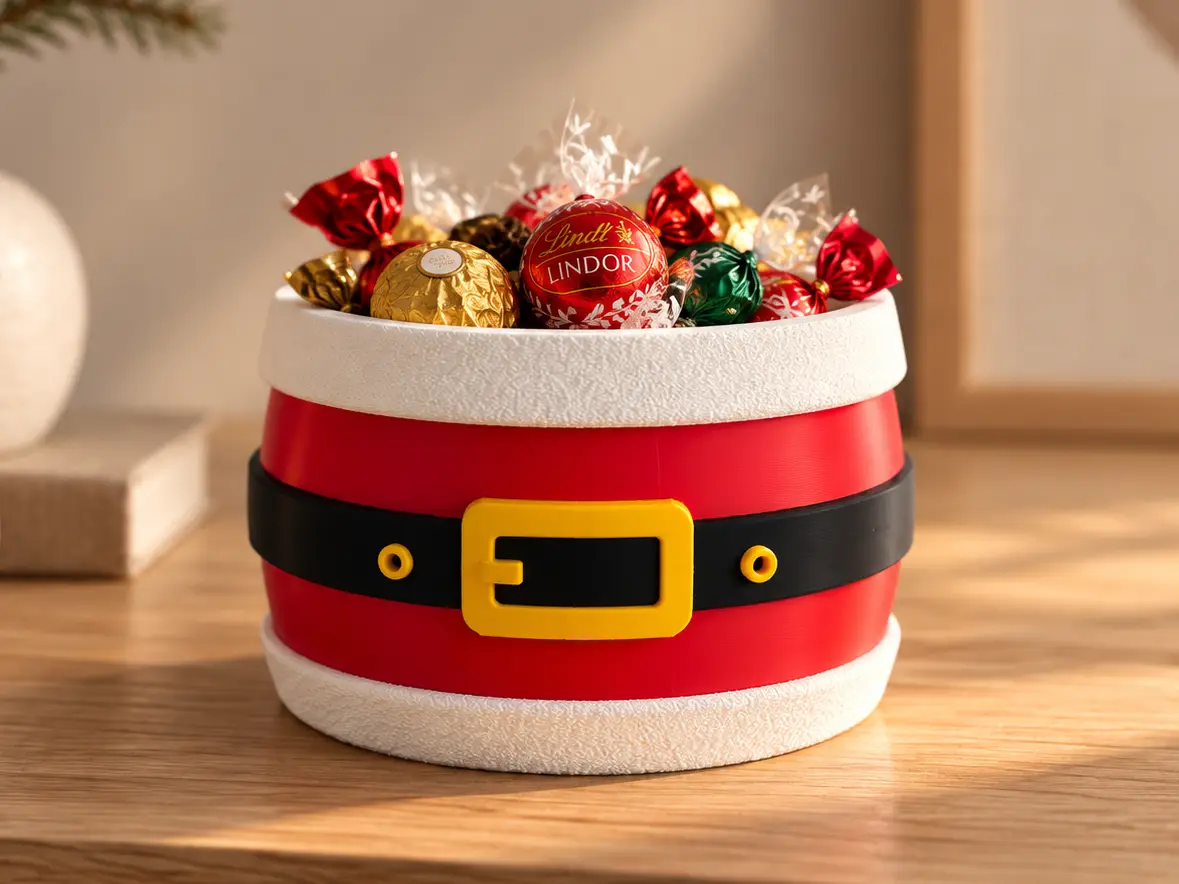 Weihnachtliche Schale - Weihnachtsmann - No AMS — modelo 3D