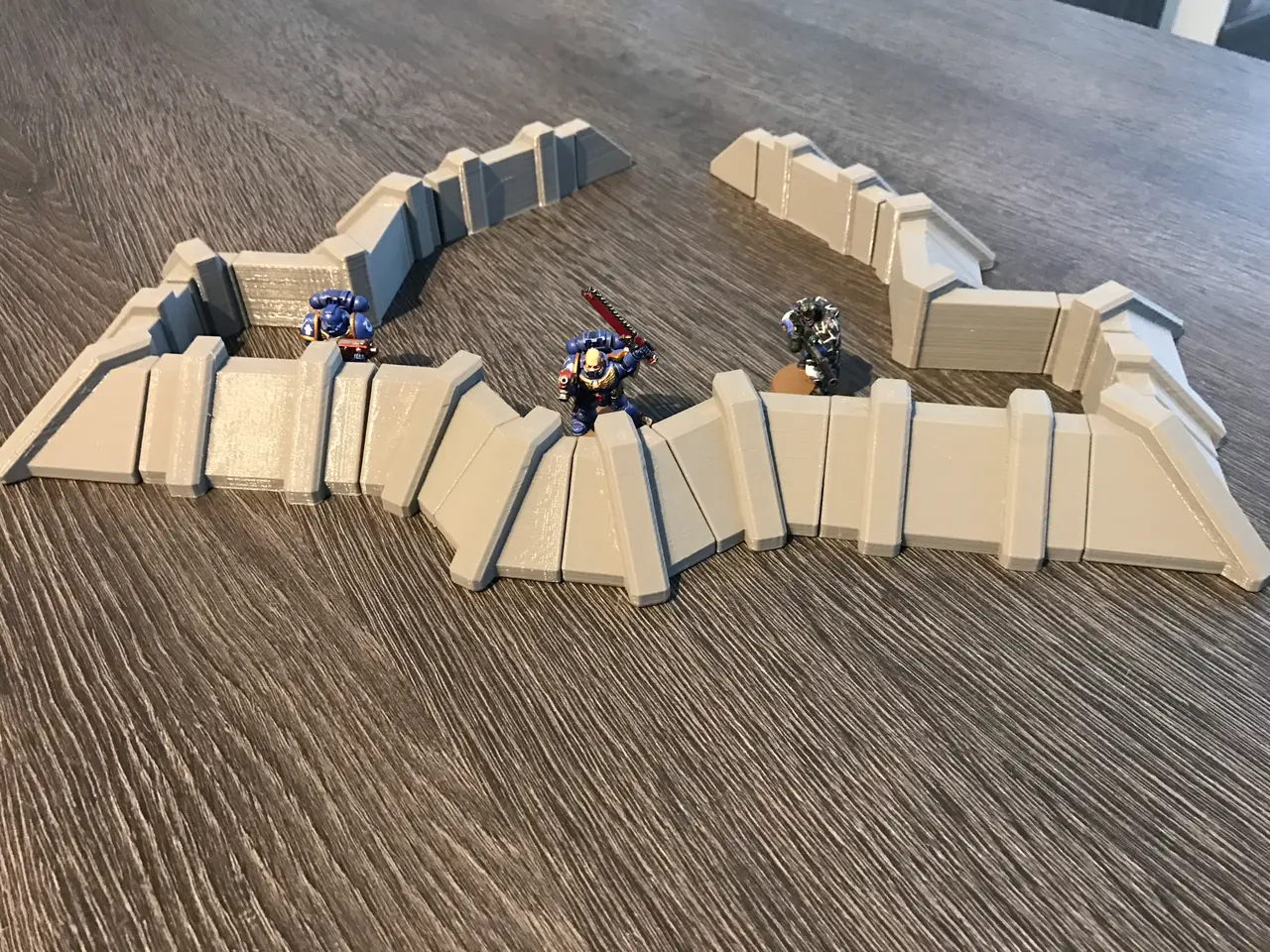 Wargaming compatible Defence Wall — modelo 3D