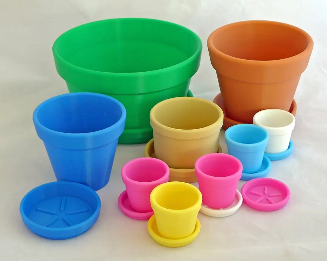 Customizable Flower Pot - classic style — modelo 3D