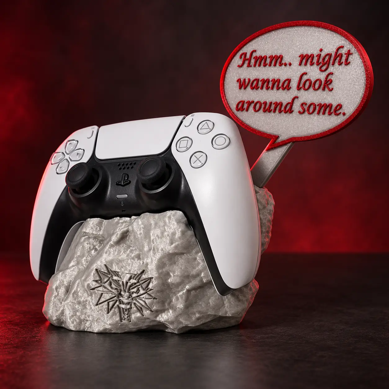 The Witcher Wild hunt — PS5 controller DualSense — modelo 3D