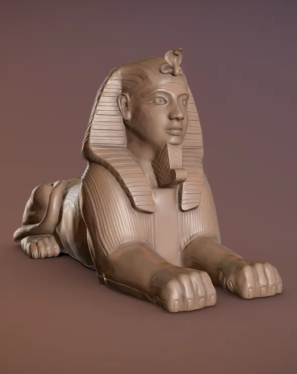 Egyptian Sphinx — modelo 3D
