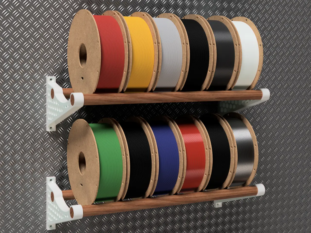Filament Spool Wall Mount/Holder/Rack - VAROE — modelo 3D
