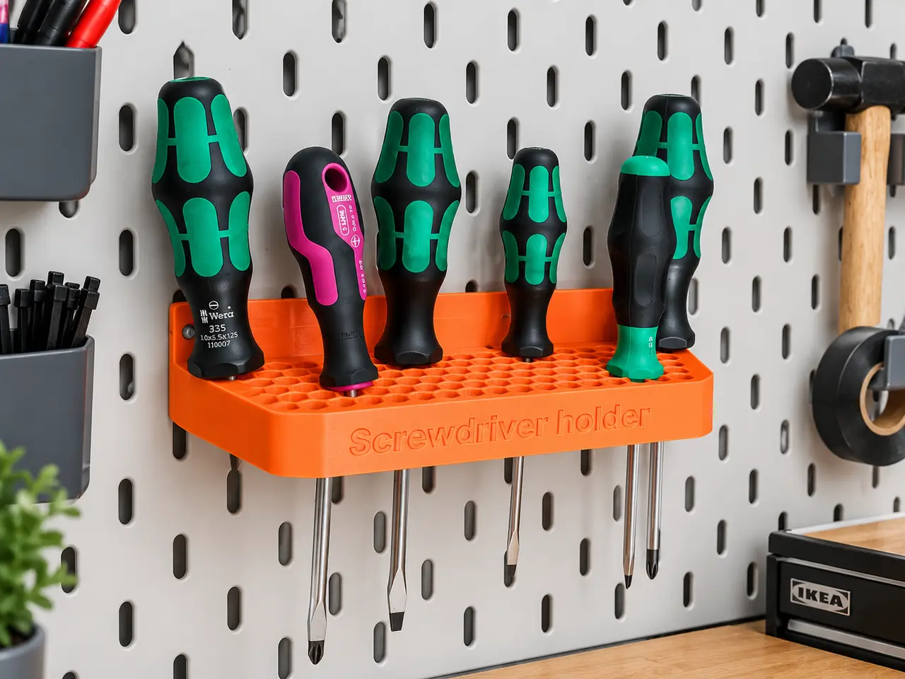Screwdriver holder_Ikea Skadis version — modelo 3D