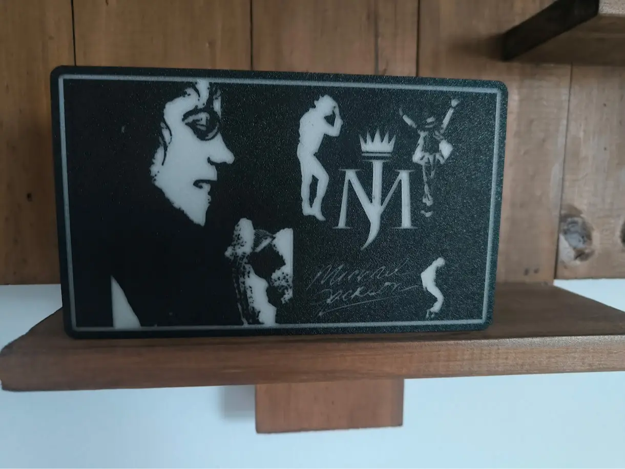 Lightbox michael Jackson "MJ" — modelo 3D