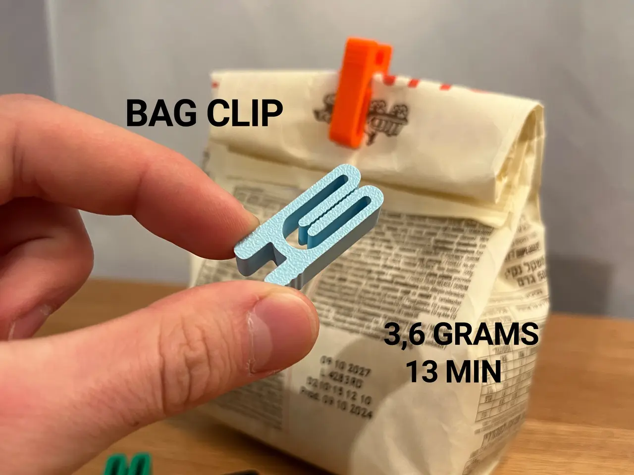 Mini Bag Clip — modelo 3D