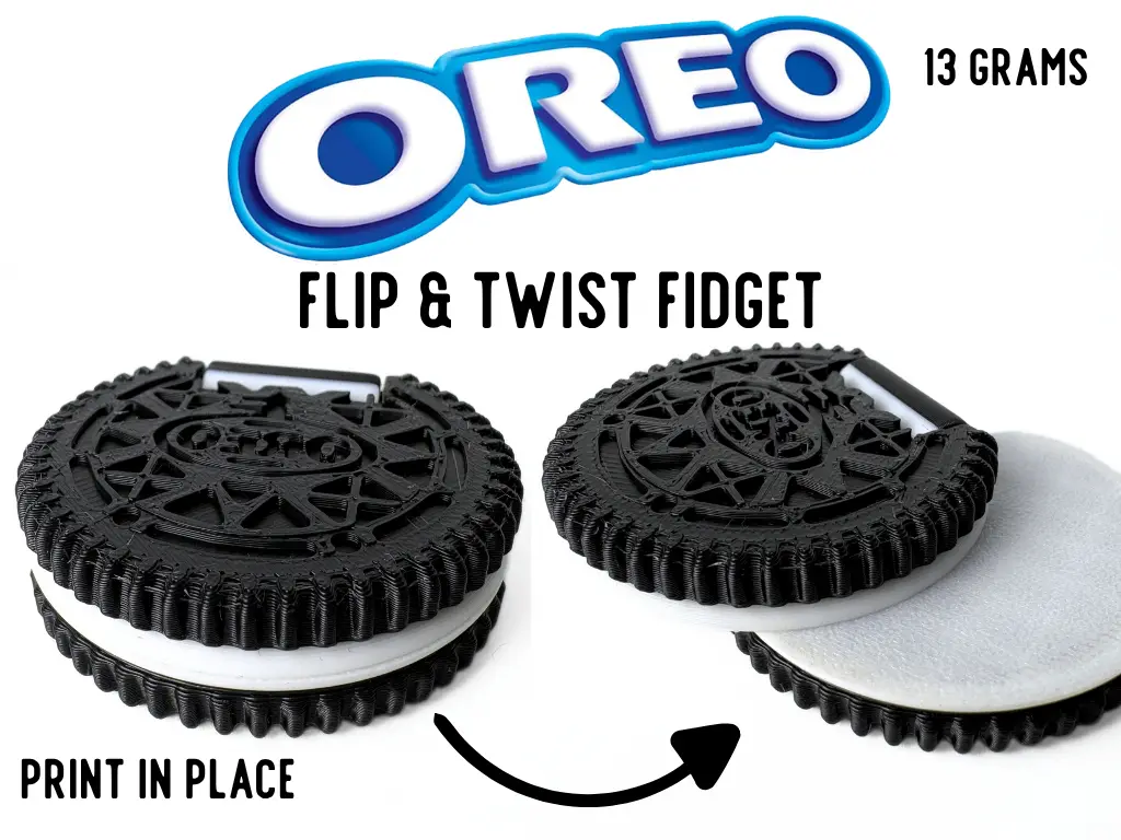 OREO Flip & Twist Fidget - PIP — modelo 3D