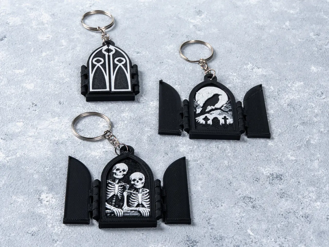 Gothic Window Keychains — modelo 3D