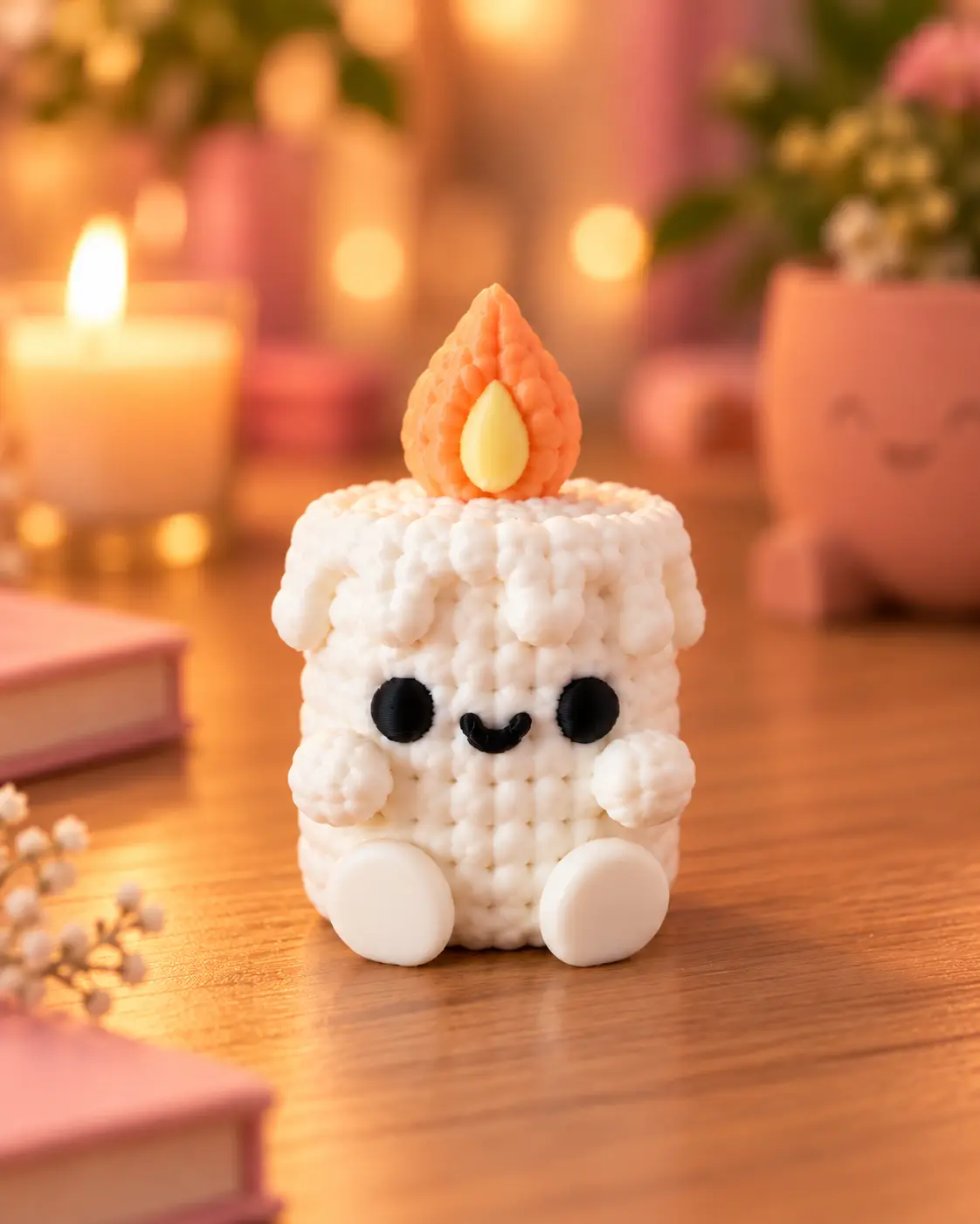 Knitted Candle - Cozy Winter Christmas Decor — modelo 3D