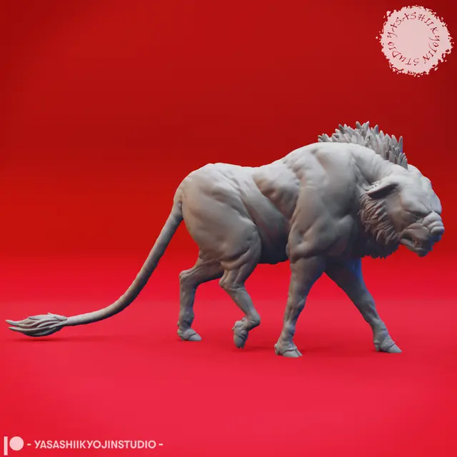 Leucrotta - Tabletop Miniature — modelo 3D