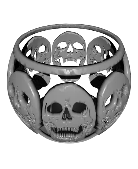 Skulls Infill Bowl — modelo 3D