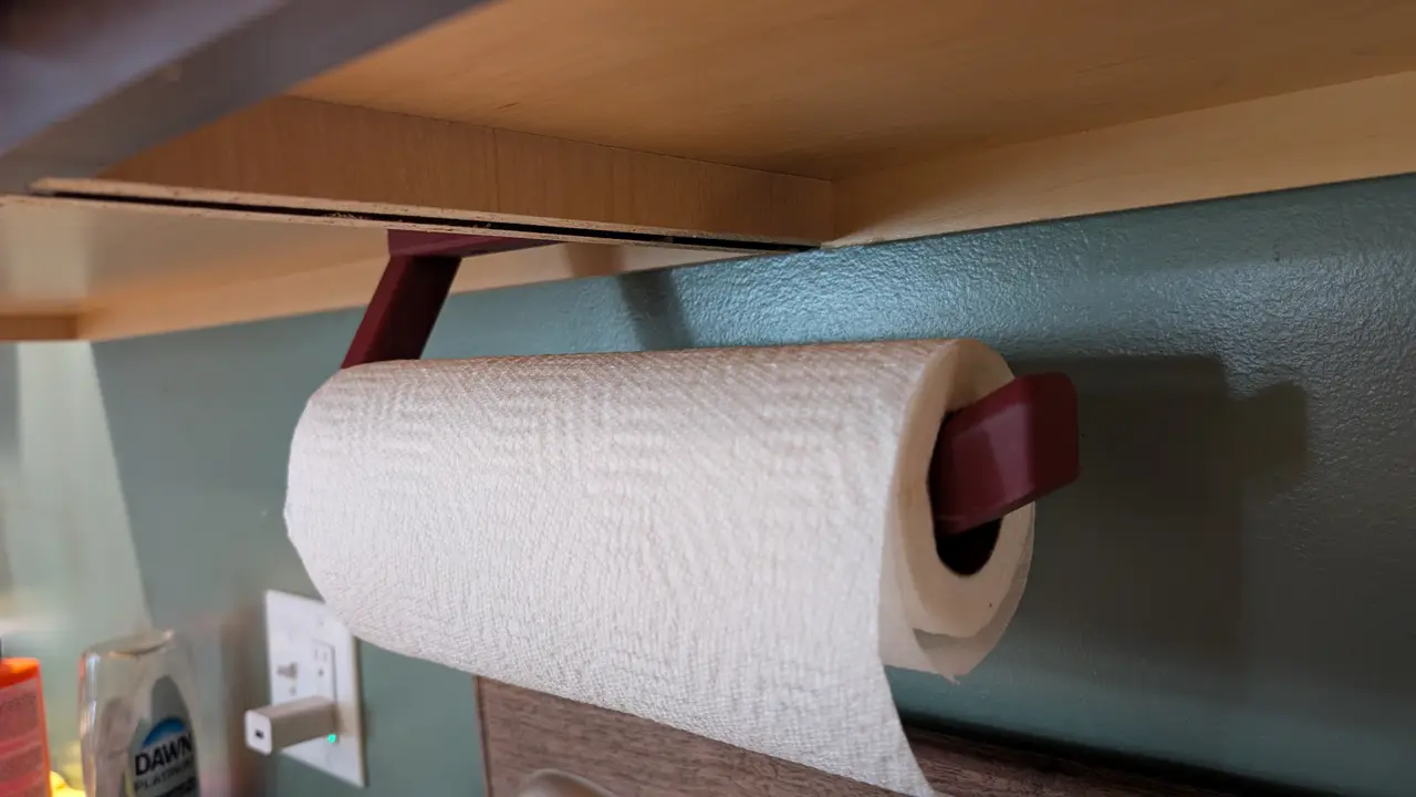 One sided paper towel holder — modelo 3D