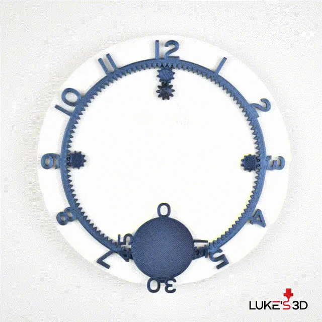 Gear clock — modelo 3D