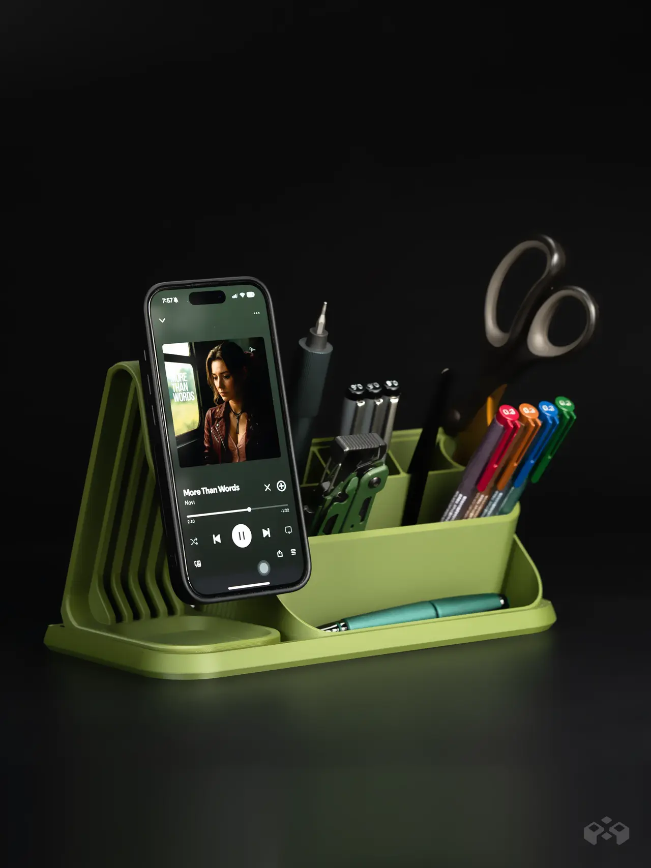 Modular Desk Organizer System|MagSafe Phone Stand — modelo 3D