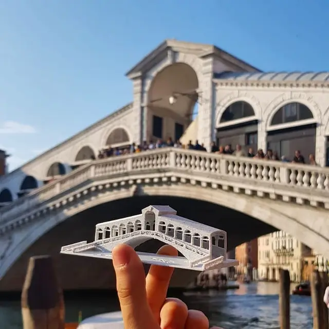 Rialto Bridge from Venice, Italy - Miniworld — modelo 3D