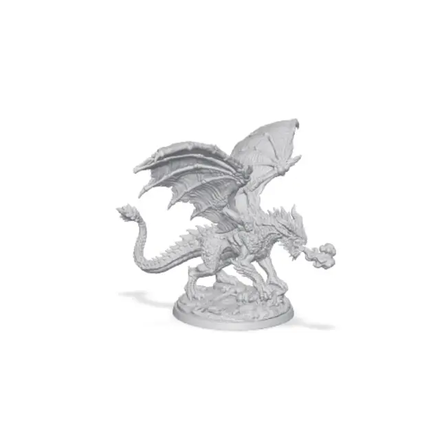 1000+ Minis, Free Kickstarter Sample, Fire Breathing Dragon Miniature — modelo 3D