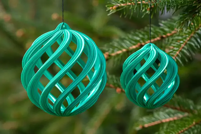 Spiral Christmas Balls — modelo 3D