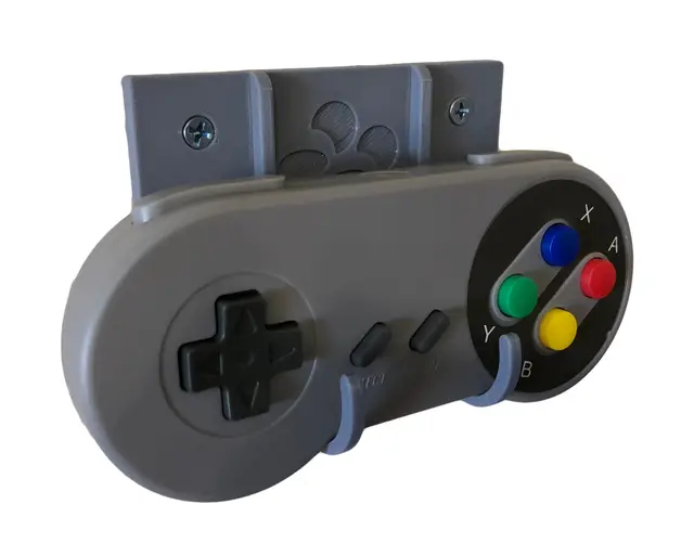 Nintendo SNES Controller Wall Mount — modelo 3D