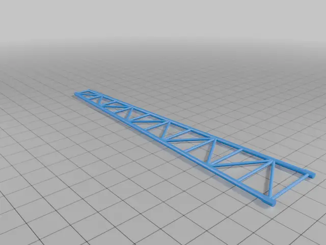 HO Scale Three-Sided Home Antenna Tower — modelo 3D
