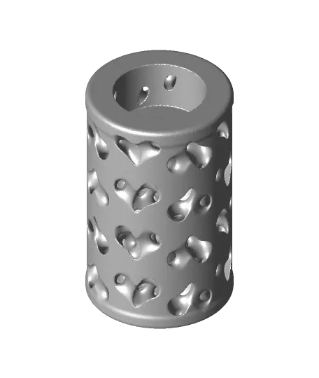 Heartstrings Tealight Holder Cylinder — modelo 3D