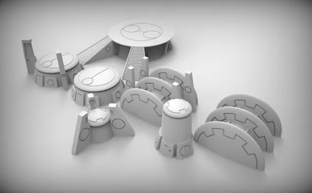 alien sector terrain — modelo 3D