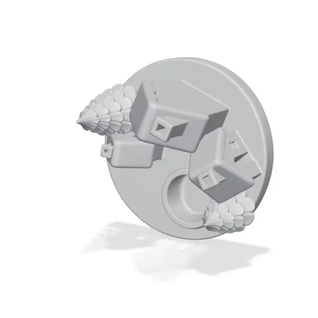 Christmas Village Tealight Candle Holder — modelo 3D