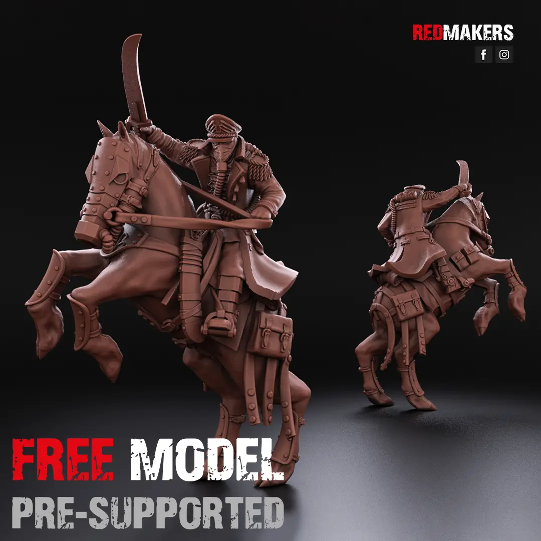 Death Squad – Mounted Commissar of the Imperial Force — modelo 3D